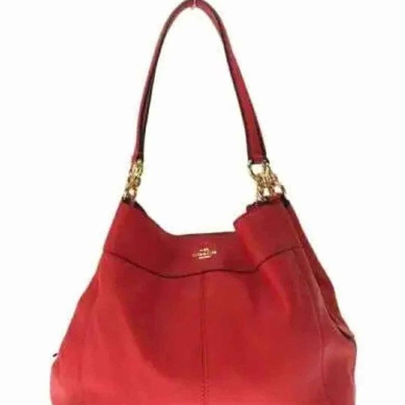 Coach Designer Lexy Pebbled Leather Handbag Purse - Picture 1 of 10